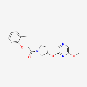 1-(3-((6-Methoxypyrazin-2-yl)oxy)pyrrolidin-1-yl)-2-(o-tolyloxy)ethanone