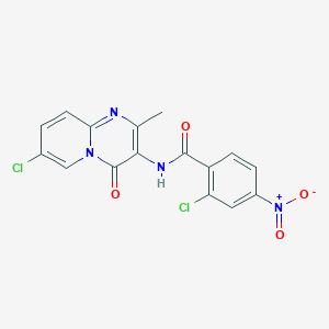2-chloro-N-(7-chloro-2-methyl-4-oxo-4H-pyrido[1,2-a]pyrimidin-3-yl)-4-nitrobenzamide