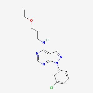 1-(3-chlorophenyl)-N-(3-ethoxypropyl)-1H-pyrazolo[3,4-d]pyrimidin-4-amine