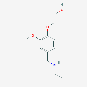 2-{4-[(Ethylamino)methyl]-2-methoxyphenoxy}ethanol