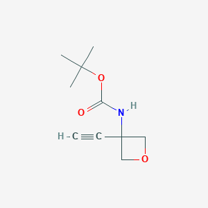 molecular formula C10H15NO3 B2755670 tert-butyl N-(3-ethynyloxetan-3-yl)carbamate CAS No. 1678527-98-4