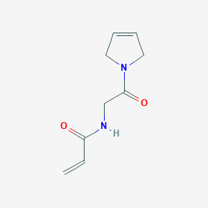 molecular formula C9H12N2O2 B2755672 N-[2-(2,5-Dihydropyrrol-1-yl)-2-oxoethyl]prop-2-enamide CAS No. 2305354-40-7