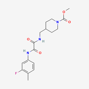 Methyl 4-((2-((3-fluoro-4-methylphenyl)amino)-2-oxoacetamido)methyl)piperidine-1-carboxylate