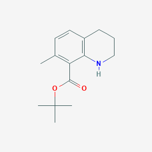 molecular formula C15H21NO2 B2755709 Tert-butyl 7-methyl-1,2,3,4-tetrahydroquinoline-8-carboxylate CAS No. 2248353-38-8