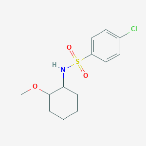 molecular formula C13H18ClNO3S B2755715 4-chloro-N-(2-methoxycyclohexyl)benzenesulfonamide CAS No. 431926-50-0