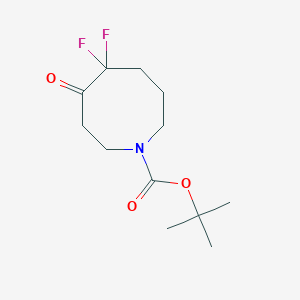 molecular formula C12H19F2NO3 B2755721 Tert-butyl 5,5-difluoro-4-oxoazocane-1-carboxylate CAS No. 2416243-69-9
