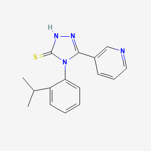 4-[2-(propan-2-yl)phenyl]-5-(pyridin-3-yl)-4H-1,2,4-triazole-3-thiol