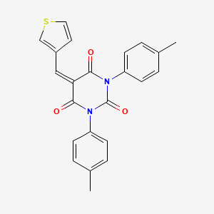 1,3-Bis(4-methylphenyl)-5-(thiophen-3-ylmethylidene)-1,3-diazinane-2,4,6-trione