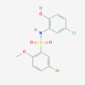 5-bromo-N-(5-chloro-2-hydroxyphenyl)-2-methoxybenzene-1-sulfonamide