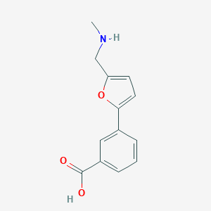 3-{5-[(Methylamino)methyl]furan-2-yl}benzoic acid