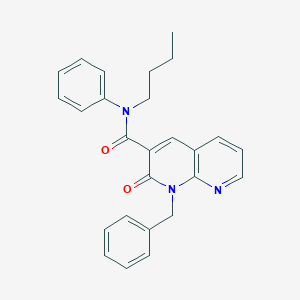 molecular formula C26H25N3O2 B2755730 1-benzyl-N-butyl-2-oxo-N-phenyl-1,2-dihydro-1,8-naphthyridine-3-carboxamide CAS No. 1005295-21-5