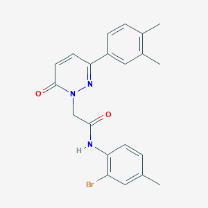 N-(2-bromo-4-methylphenyl)-2-(3-(3,4-dimethylphenyl)-6-oxopyridazin-1(6H)-yl)acetamide