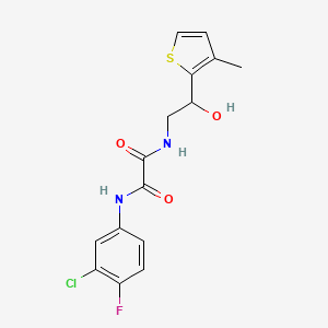 N1-(3-chloro-4-fluorophenyl)-N2-(2-hydroxy-2-(3-methylthiophen-2-yl)ethyl)oxalamide