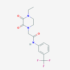 2-(4-ethyl-2,3-dioxopiperazin-1-yl)-N-(3-(trifluoromethyl)phenyl)acetamide