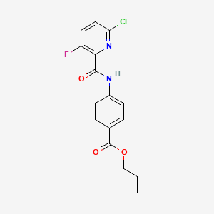 Propyl 4-(6-chloro-3-fluoropyridine-2-amido)benzoate