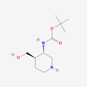 Tert-butyl N-[(3S,4R)-4-(hydroxymethyl)piperidin-3-yl]carbamate