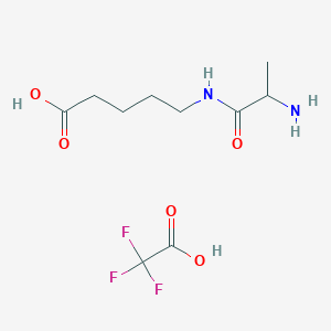 5-(2-Aminopropanoylamino)pentanoic acid;2,2,2-trifluoroacetic acid