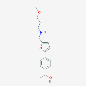 1-[4-(5-{[(3-Methoxypropyl)amino]methyl}-2-furyl)phenyl]ethanol