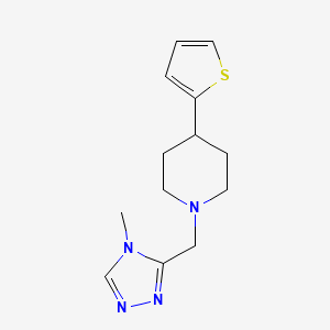 1-((4-methyl-4H-1,2,4-triazol-3-yl)methyl)-4-(thiophen-2-yl)piperidine