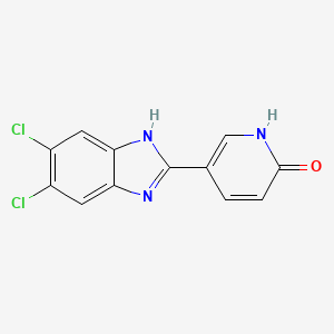 5-(5,6-dichloro-1H-1,3-benzimidazol-2-yl)-2(1H)-pyridinone