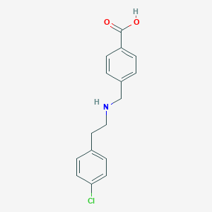 molecular formula C16H16ClNO2 B275577 4-({[2-(4-Chlorophenyl)ethyl]amino}methyl)benzoic acid 