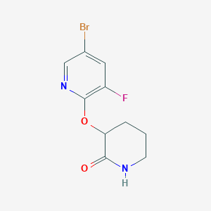 3-[(5-Bromo-3-fluoropyridin-2-yl)oxy]piperidin-2-one