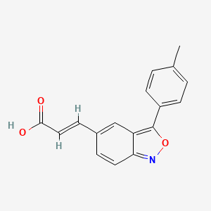 (2E)-3-[3-(4-methylphenyl)-2,1-benzoxazol-5-yl]prop-2-enoic acid