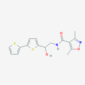 N-(2-{[2,2'-bithiophene]-5-yl}-2-hydroxyethyl)-3,5-dimethyl-1,2-oxazole-4-carboxamide