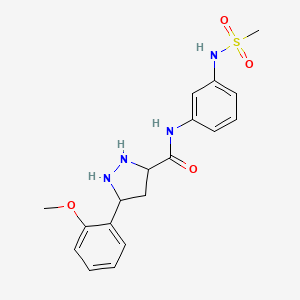 N-(3-methanesulfonamidophenyl)-5-(2-methoxyphenyl)-1H-pyrazole-3-carboxamide