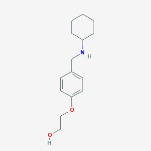 2-{4-[(Cyclohexylamino)methyl]phenoxy}ethanol