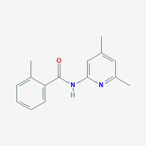 molecular formula C15H16N2O B2755804 N-(4,6-dimethylpyridin-2-yl)-2-methylbenzamide CAS No. 541522-99-0