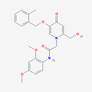 N-(2,4-dimethoxyphenyl)-2-(2-(hydroxymethyl)-5-((2-methylbenzyl)oxy)-4-oxopyridin-1(4H)-yl)acetamide