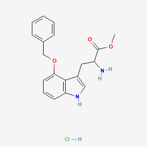 methyl 2-amino-3-[4-(benzyloxy)-1H-indol-3-yl]propanoate hydrochloride