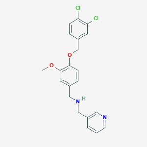 N-{4-[(3,4-dichlorobenzyl)oxy]-3-methoxybenzyl}-N-(3-pyridinylmethyl)amine