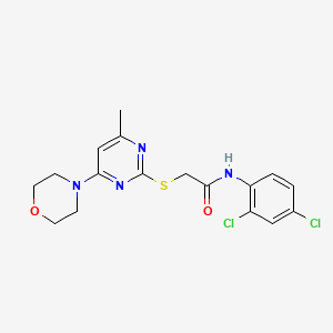 N-(2,4-dichlorophenyl)-2-((4-methyl-6-morpholinopyrimidin-2-yl)thio)acetamide