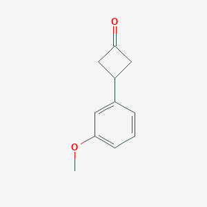 molecular formula C11H12O2 B2755836 3-(3-Methoxyphenyl)cyclobutan-1-one CAS No. 1260675-20-4
