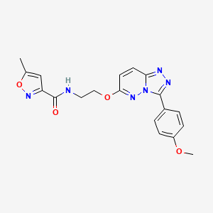 molecular formula C19H18N6O4 B2755839 N-(2-((3-(4-methoxyphenyl)-[1,2,4]triazolo[4,3-b]pyridazin-6-yl)oxy)ethyl)-5-methylisoxazole-3-carboxamide CAS No. 1219912-72-7