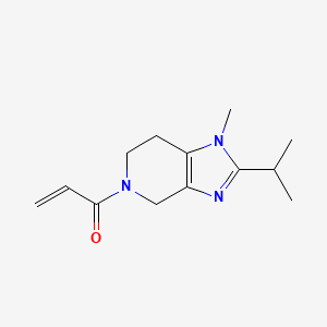 molecular formula C13H19N3O B2755859 1-(1-Methyl-2-propan-2-yl-6,7-dihydro-4H-imidazo[4,5-c]pyridin-5-yl)prop-2-en-1-one CAS No. 2175581-06-1