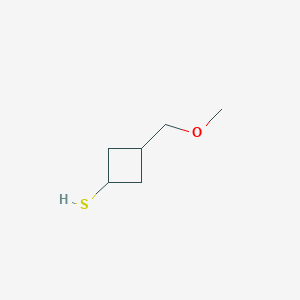 molecular formula C6H12OS B2755861 3-(甲氧基甲基)环丁烷-1-硫醇 CAS No. 2490418-67-0