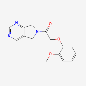 2-(2-methoxyphenoxy)-1-(5H-pyrrolo[3,4-d]pyrimidin-6(7H)-yl)ethanone