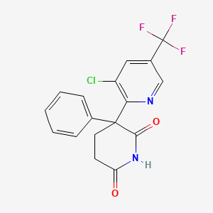 3-[3-Chloro-5-(trifluoromethyl)pyridin-2-yl]-3-phenylpiperidine-2,6-dione