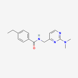 N-((2-(dimethylamino)pyrimidin-4-yl)methyl)-4-ethylbenzamide