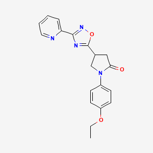 1-(4-Ethoxyphenyl)-4-[3-(pyridin-2-yl)-1,2,4-oxadiazol-5-yl]pyrrolidin-2-one