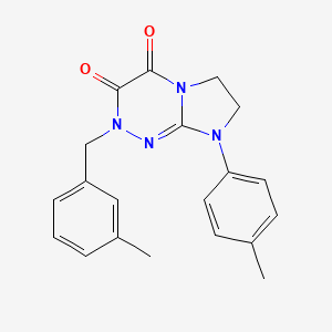 molecular formula C20H20N4O2 B2755889 2-(3-甲基苄基)-8-(对甲苯基)-7,8-二氢咪唑并[2,1-c][1,2,4]三嗪-3,4(2H,6H)-二酮 CAS No. 941891-59-4
