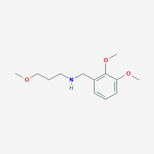 molecular formula C13H21NO3 B275590 N-(2,3-dimethoxybenzyl)-N-(3-methoxypropyl)amine 