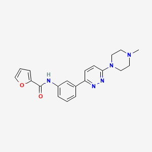 N-(3-(6-(4-methylpiperazin-1-yl)pyridazin-3-yl)phenyl)furan-2-carboxamide