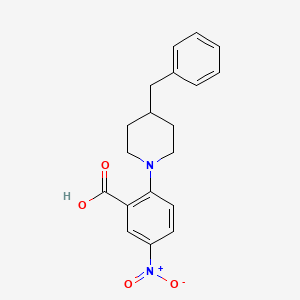 molecular formula C19H20N2O4 B2755904 2-(4-Benzylpiperidin-1-yl)-5-nitrobenzoic acid CAS No. 733015-02-6