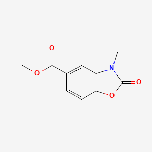 molecular formula C10H9NO4 B2755922 甲基-3-甲基-2-氧代-2,3-二氢-1,3-苯并噁唑-5-甲酸酯 CAS No. 343778-77-8