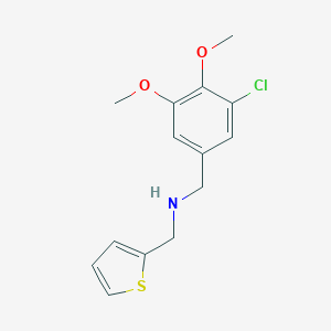 molecular formula C14H16ClNO2S B275593 N-(3-chloro-4,5-dimethoxybenzyl)-N-(2-thienylmethyl)amine 