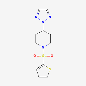 1-(thiophen-2-ylsulfonyl)-4-(2H-1,2,3-triazol-2-yl)piperidine